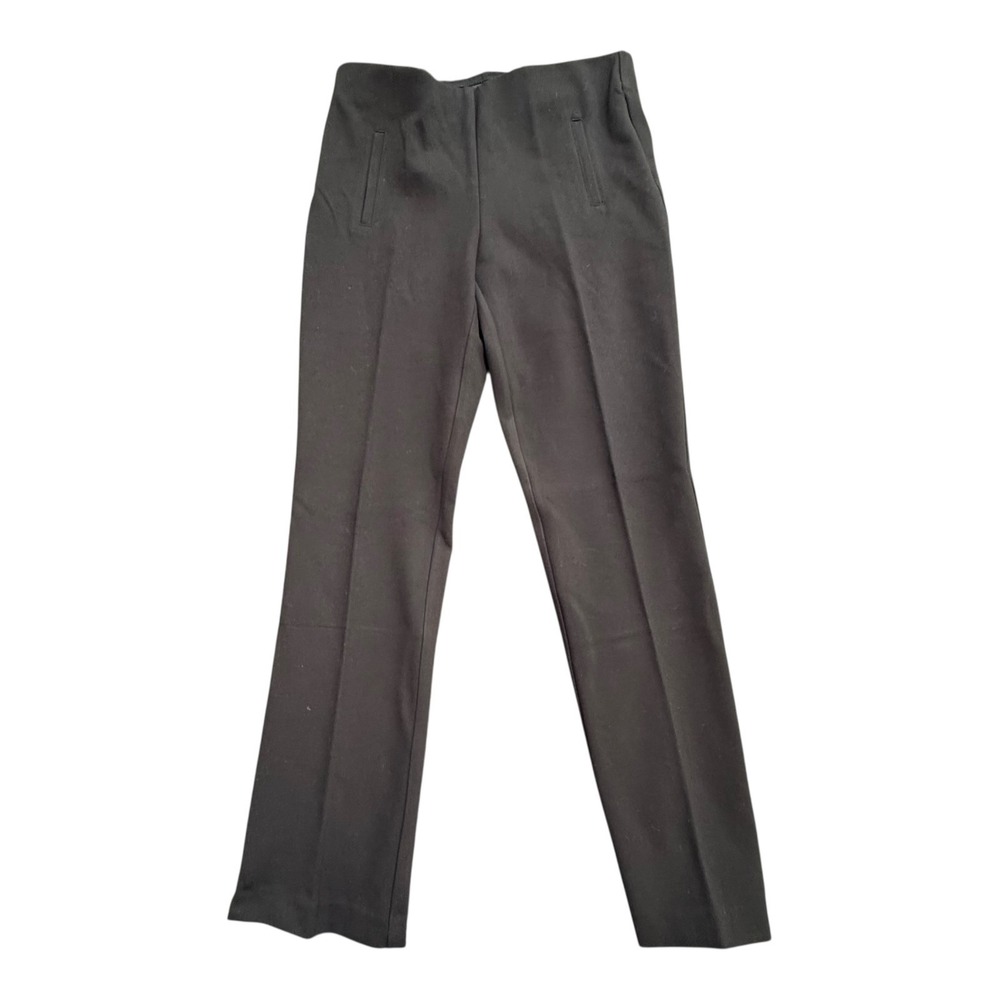Chicos Juliet Pants Womens 6 Regular Black Straight Leg So Slimming Pull On NWT